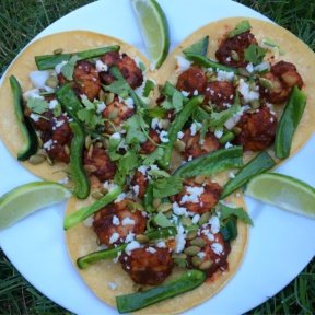Gluten-free Shrimp Tacos with lime